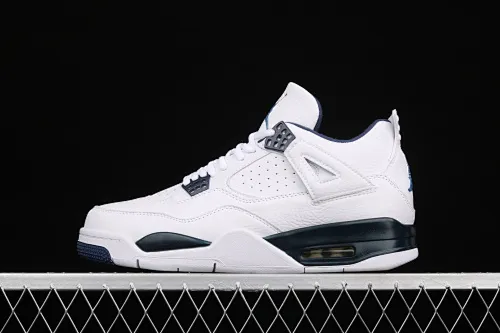 All Categories Air Jordan Jordan Series Basketball Shoes Air Jordan 4 Pure Original Air Jordan 4 Retro LS AJ4 Joe 4 Columbia Blue First Layer Basketball Shoes 314254-107